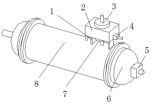 捷邦实用新型专利：一种大功率四机管壳式冷凝器