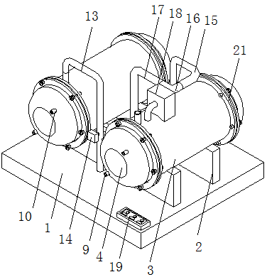 捷邦实用新型专利：一种双机管壳冷凝器