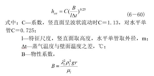 换热表面传热系数